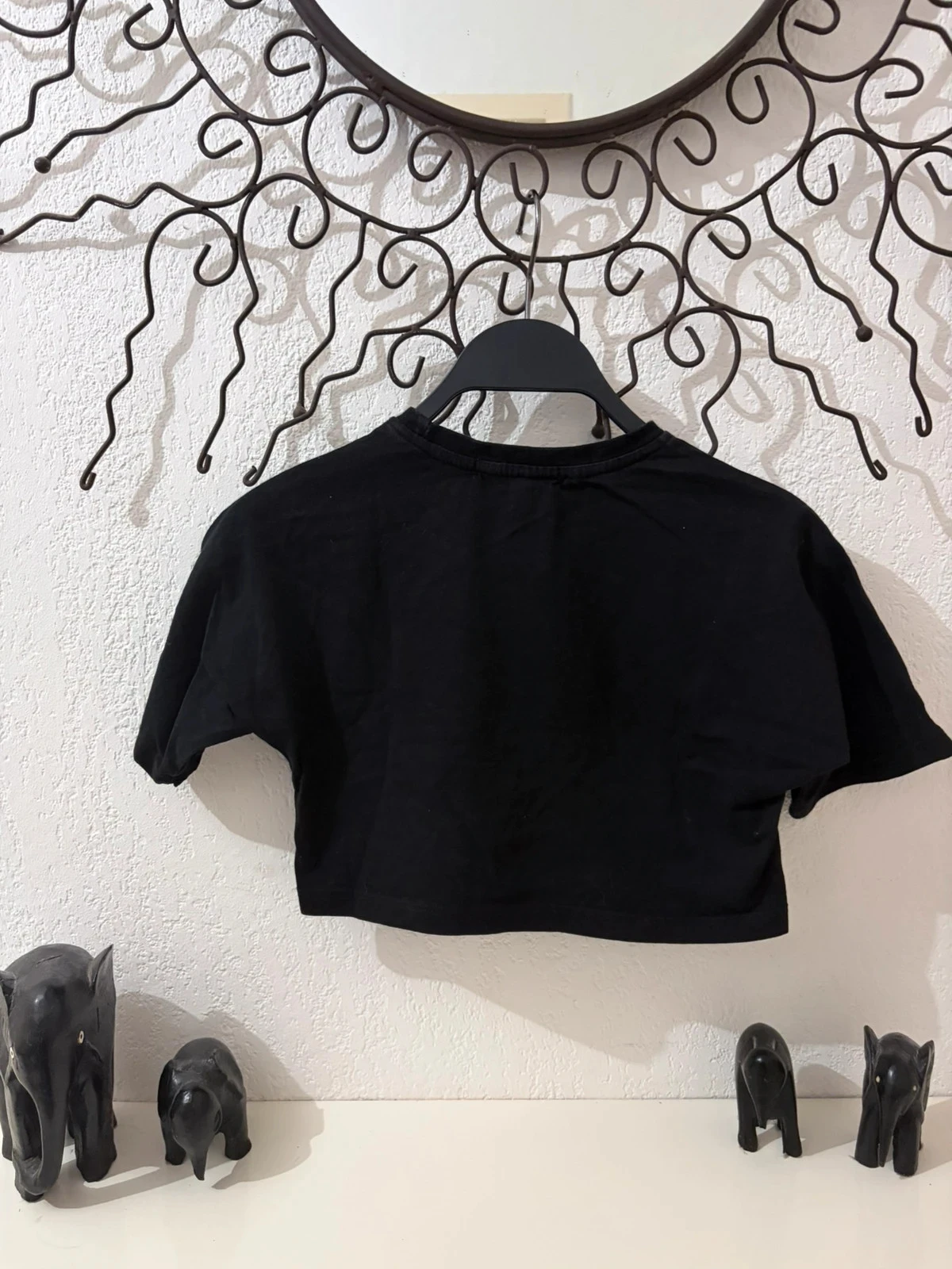 T-shirt crop top Lulu Castagnette negro 8 años – Motivo 57 – photo 5